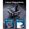 LENCENT Bluetooth 5.3 FM transmitter,PD 30W & QC3.0 Fast Charger