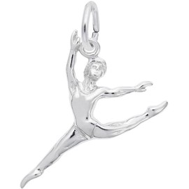 Sterling Silver Ballet Dancer Charm