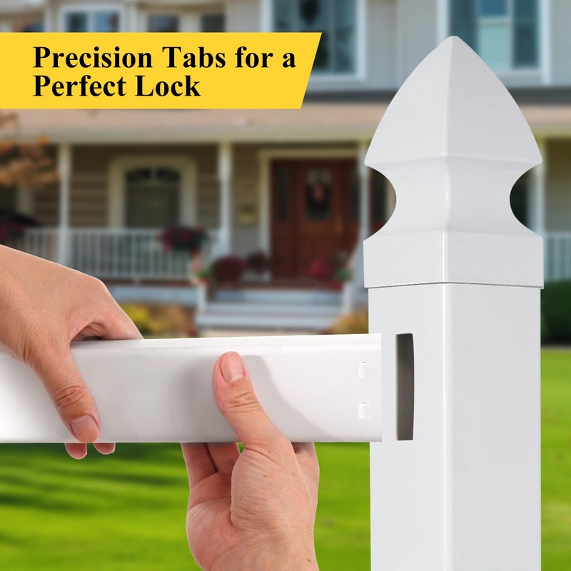 Vinyl Fence Rail Notcher, Heavy-Duty 3/8" Slot Punch Tool for