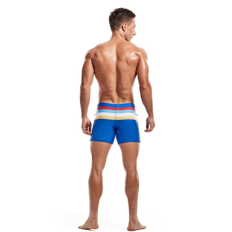 KOTENKO Traje de baño sexy para hombre, con bolsillos, corte