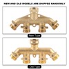 Brass Garden 4-Way Hose Splitter Hose Adapter Ball Valve Water