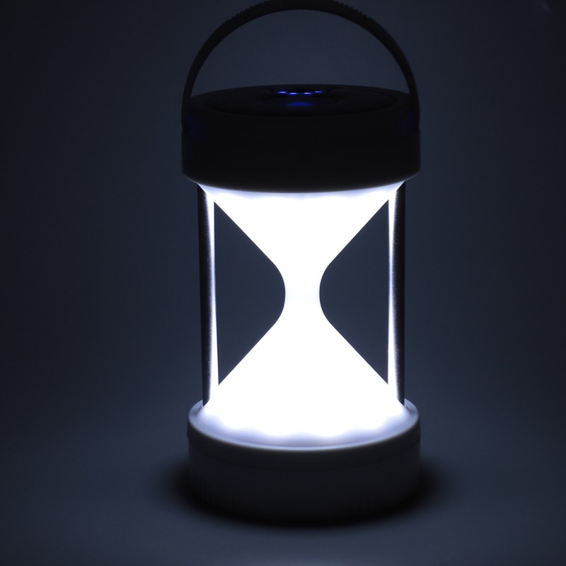 LED Camping Lantern USB Rechargeable Hourglass Solar Powered Camping Light