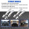 GXARTS 4PCS Chrome Door Handle Cover with 4 Smart Key
