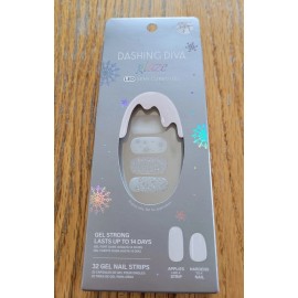 Dashing Diva Glaze Semi-Cured Gel Nail Strips - Winter Wonderland  New