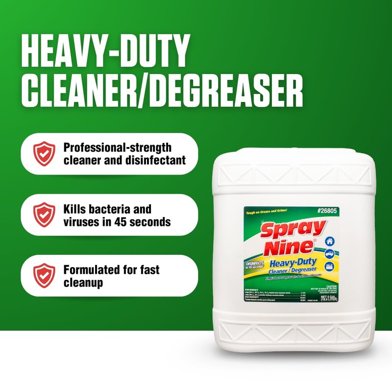Spray Nine 26805 Heavy Duty Cleaner, Degreaser & Disinfectant for