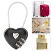 Love Heart Lock, Heart Shape 3 Digit Code Combination Luggage