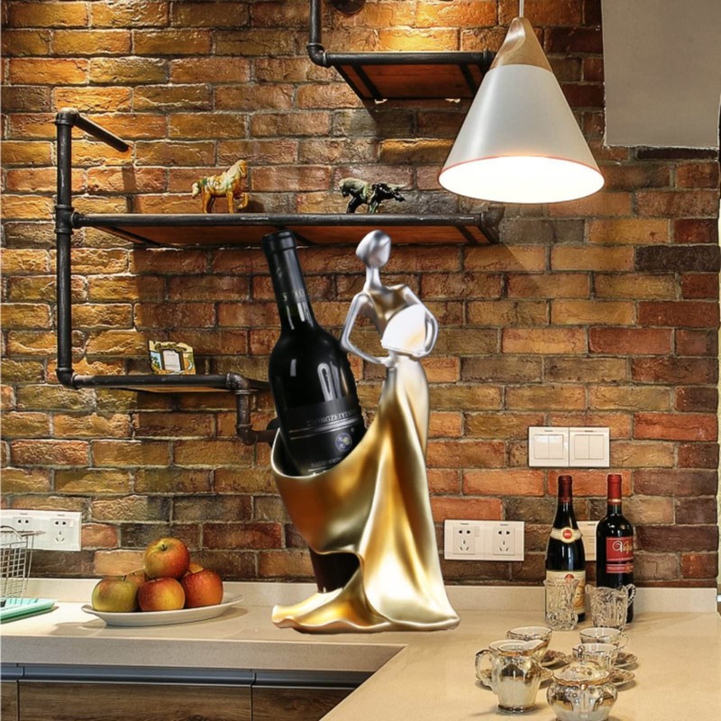 iStarcas Wine Rack, Wine Bottle Holder Decorative, Lady Wine Holder,