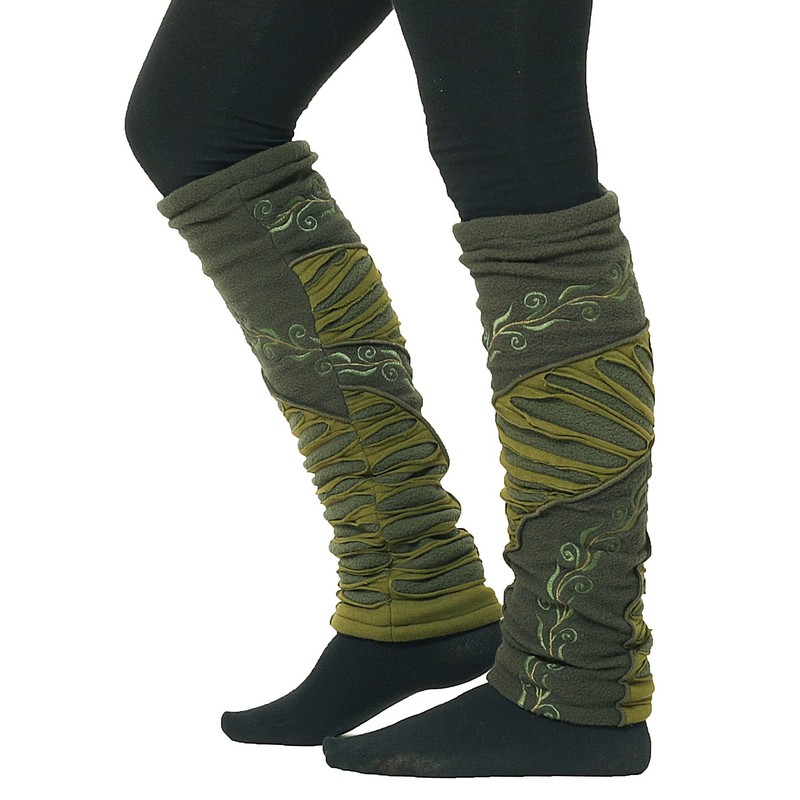 PUREWONDER Women's Leg Warmers Leg Warmers Model No. 26, Green