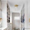 Soutas Gold Pull Chain Ceiling Light Glass Globe Flush Mount