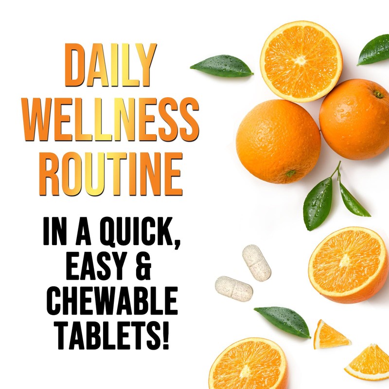 Vitamin C 1000mg Chewable Supplement - Extra Strength Immune Support