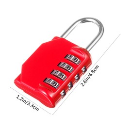 Operitacx 1pc Four Password Safety Padlock Compact Door Lock for Home Luggage and Gym Cabinet Strong Theft Design with Convenient Unlocking for Travel