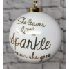 Holiday Lane Christmas Ornament "She Leaves a Little Sparkle Wherever