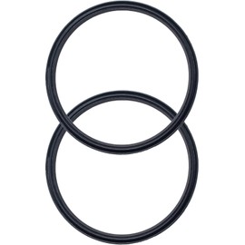 2 Pack - 20 & 10 oz Replacement Rubber Lid Ring, 3.3 Inch Diameter Gasket Seals, Black Lid Gasket Rings for Insulated Stainless Steel Tumbler fits Yeti, Ozark Trail, Beast and Renowned Brands
