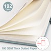 EMSHOI Dotted Notebook A5-100 GSM Hardcover Leather Dotted Journal with