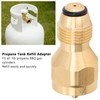 Propane Tank Refill Adapter Fitting 1LB Solid Brass Universal Mini