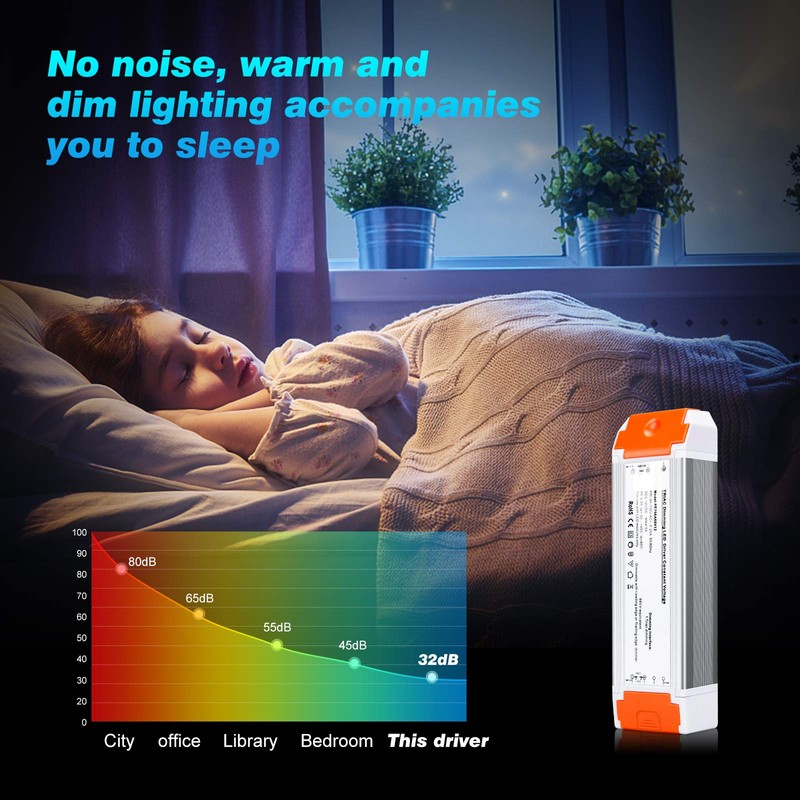 LEDMO LED Driver 60W 12V DC Quiet Operation Universal Regulated