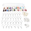 200pcs Acrylic Key Ring Kit 30 Acrylic Blank 30 Key