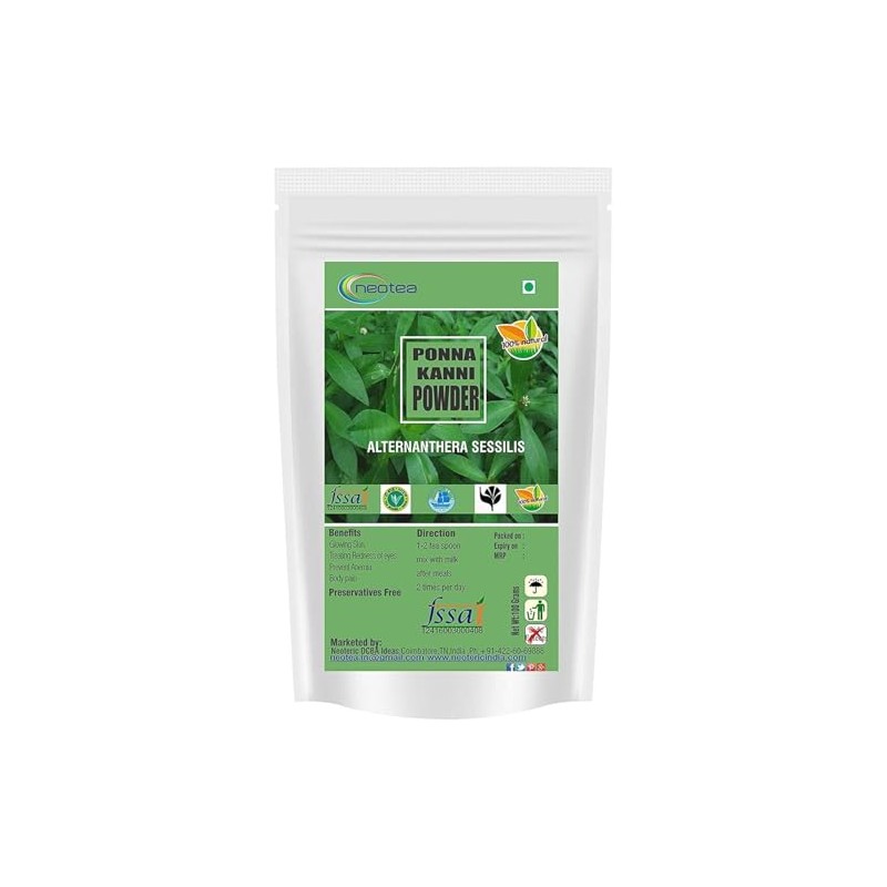 neotea Ponnanganni Powder | Alternanthera Sessilis | Dwarf Copperleaf |
