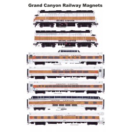 Grand Canyon Railway Train 7 magnets by Andy Fletcher