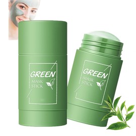 Green Tea Cleansing Mask Stick - Deep Cleansing Mud, Blackhead, Oil Control - Improves Skin for All Skin Types - Women and Men(1pcs)