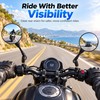 Folding Motorcycle Rearview Mirrors for Bikes & Scooters – Adjustable