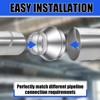 2 Pcs 9" to 6" Duct Reducer Galvanized Steel Increaser