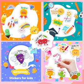 KARSLORA Stickers for Kids, Scrapbook Stickers, Cute Stickers, Kids Stickers, Stickers for Teens, Teacher Stickers, 600 PCS Cute Funny Teacher Reward Stickers for Kids