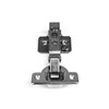 Berta 4-Pack Frameless Soft-Close Cabinet Hinges, 3D Adjustable Clip-On with