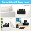 TotalMount TotalMount Hole-Free Remote Holder – Eliminates the Need to Drill Holes in Your Wall (Premium Black Remote Control Holder for 5 or 6 Remotes)