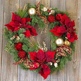 20 Napkins Christmas Wreath/Flowers/Natural/Winter/Christmas 33 x 33 cm