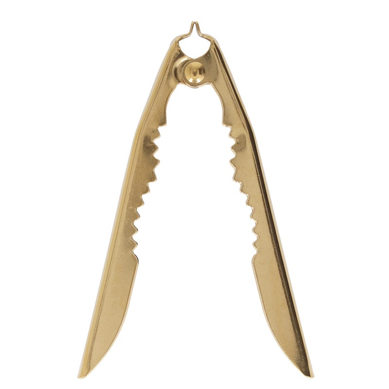 Jeanoko Gold Crab Cracker Non Slip Robust Stainless Steel Nutcracker