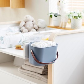 Rotho Babydesign Nappy Pail Yuma - Odour-Proof Nappy bin Made of Recycled Plastic, hygienic & Environmentally Friendly - with lid & Carrying Handle, Space-Saving & Easy to Clean, Ideal for Baby Rooms