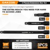 DAKCOS 3 Pieces 1/2-Inch Drive Impact Extension Bar Set Includes