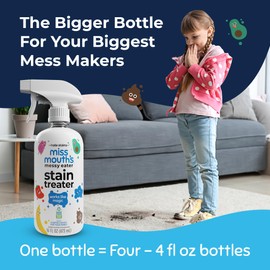 Miss Mouth's Messy Eater Stain Treater Spray - 16oz Stain Remover - Newborn & Baby Essentials - No Dry Cleaning Food, Grease, Coffee Off Laundry, Underwear, Fabric