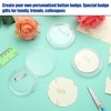 16 x Buttons DIY without Button Machine, 58/75 mm, Button