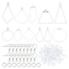 DICOSMETIC 72 Pieces 11 Styles Stainless Steel Geometric Earring Hooks