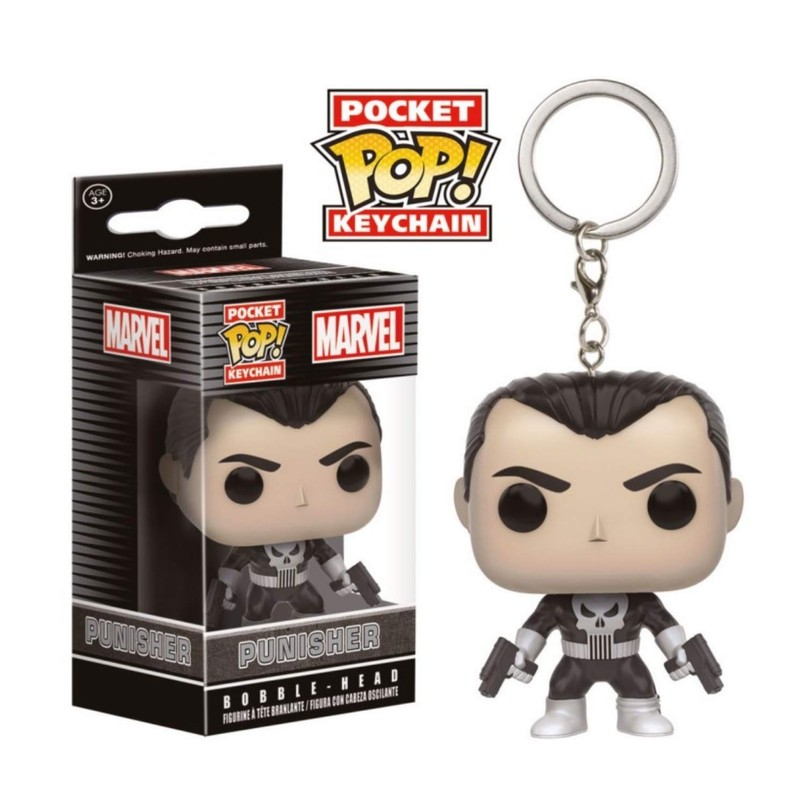 Funko Pocket Pop Punisher Bobblehead Keychain Action Figure