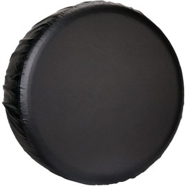 Leader Accessories Universal Spare Tire Cover with Buckle Strap Waterproof for Jeep, Trailer, RV, Truck and All Car Wheel (Black Ultimate, 24"-26" Dia.)