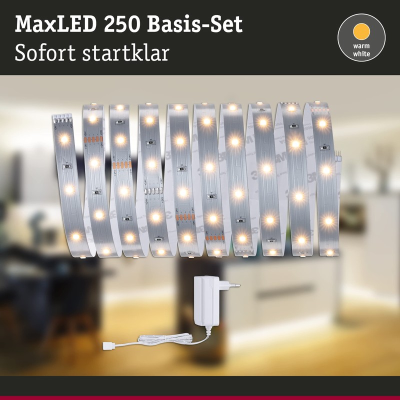 Paulmann 79852 LED Strip MaxLED 250 Basic Set Warm White