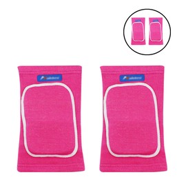 ANKOMINA Children Kids 2 Pairs Knee Pad and Elbow Support Set,Anti-Slip Breathable Flexible Elastic Knee Brace Knee Elbow Support Protector for Volleyball Football Dance Yoga Skating Baskeball Sport