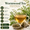WOTIHA Wormwood Tea Bags, Pure Bitter Herbal Tea, 2.64 oz