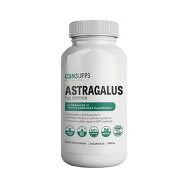 CSN Astragalus Full Spectrum 300mg Supplements | 60 Astragalus Capsules | Astragalus Supplements | 100% Vegan | 30 Day Supply