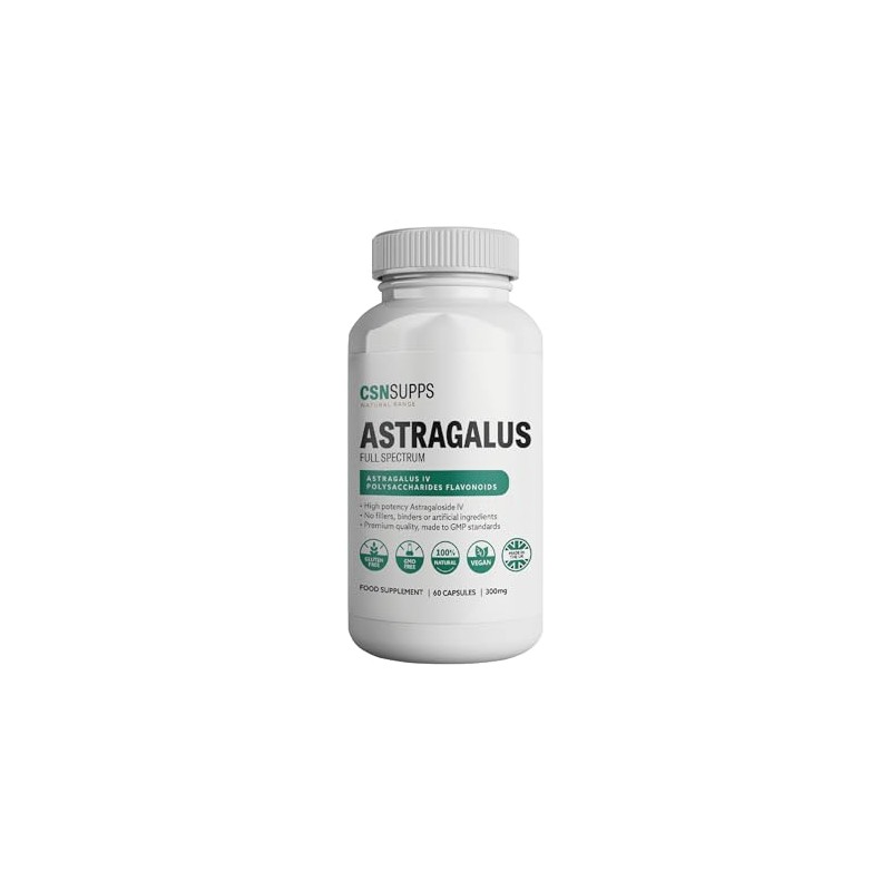 CSN Astragalus Full Spectrum 300mg Supplements | 60 Astragalus Capsules