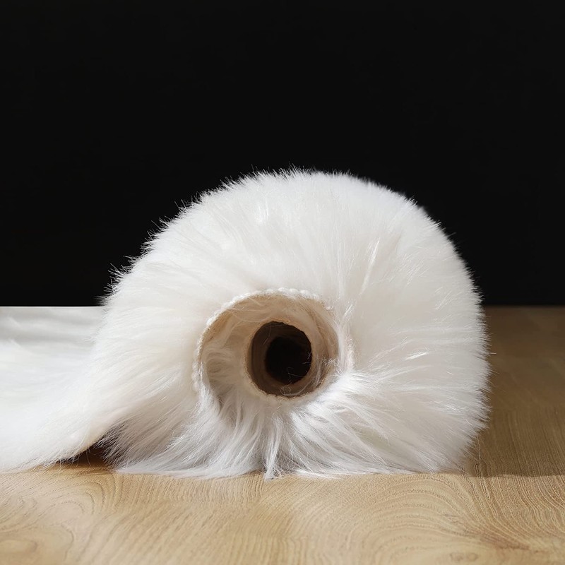 HEQUN faux sheepskin rug, artificial longhair fur decorative rug, sofa