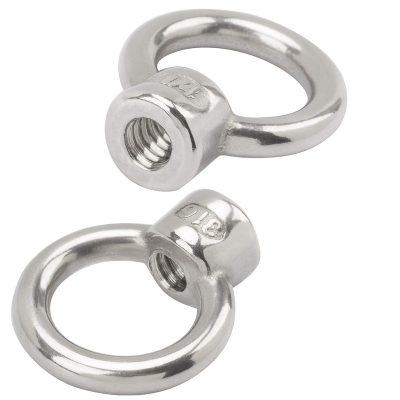 PAGOW 4 Pieces Stainless Steel 316 Lifting Eye Nut, 1/4"