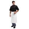 Whites Chefs Clothing Apparel Regular Waist Apron Polycotton White Kitchen