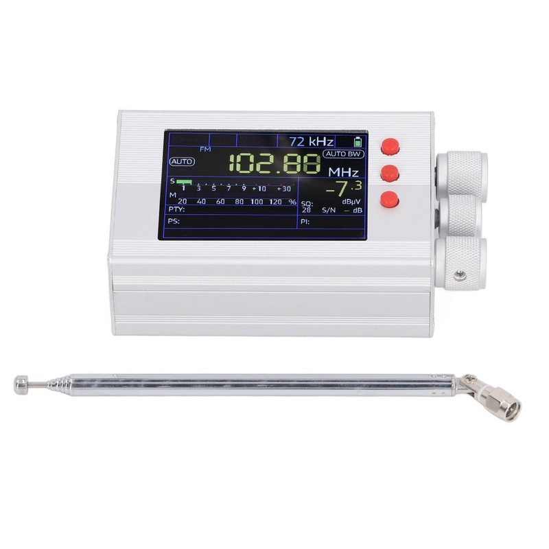 Full Band Radio Receiver 2in LCD Display 144‑27000Khz 65Mhz‑108Mhz Shortwave