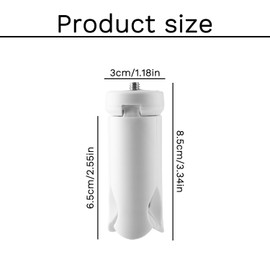 Tabanzhe Mini Tripod Desktop Tripod Stand for Pocket 3 & 2 Camera Portable Small Tabletop Mount with 1/4" Screw Hole for Selfie Stick DLSR Digital Cameras,White