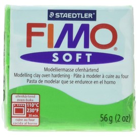 STAEDTLER Fimo Soft Polymer Clay 2 Ounces-8020-53 Tropical Green
