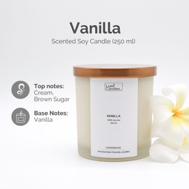 Vanilla Scented Soy Candle (250ml)